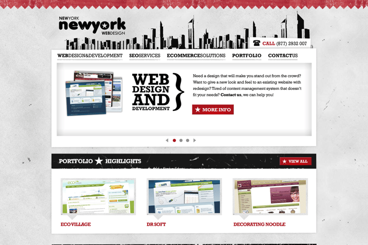 New York Web Design website preview